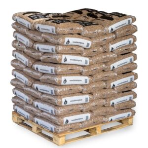 Paleta 77 worków pelletu PIÑONERO – 1155 kg, sosna 100%, certyfikat ENplus A1